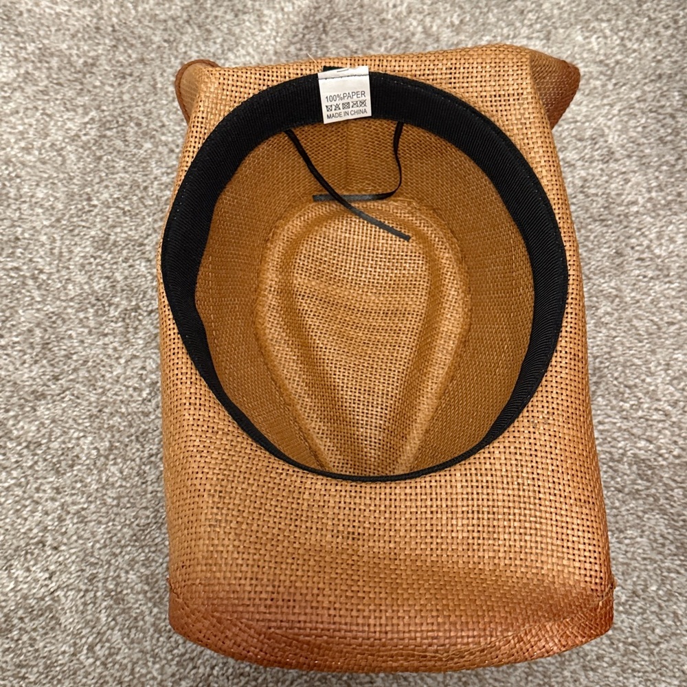 Brown Cowboy Hat with Black Band - Picture 2 of 4